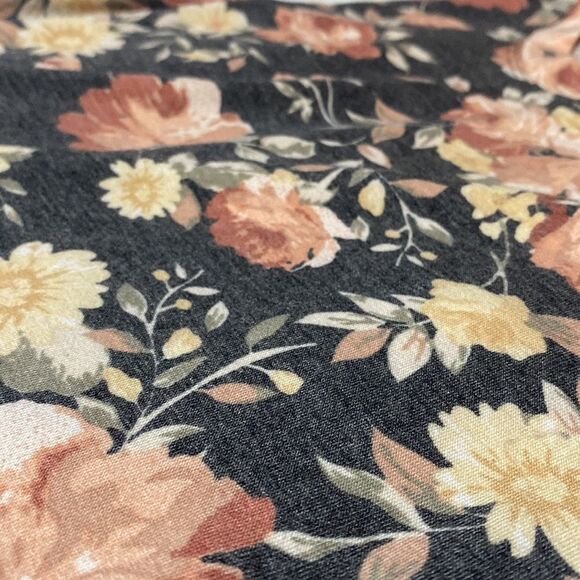 Fortune + Ivy Desert Rose Pale Flower with Grey Jersey Knit Background - Picture 6 of 12